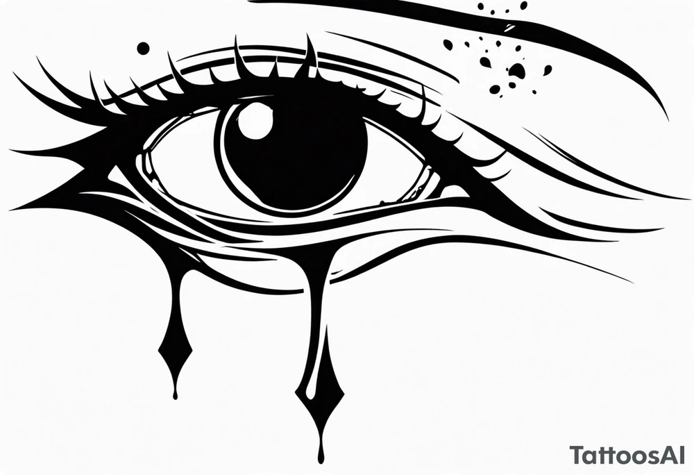 Hellsing bleeding tear eye logo tattoo tattoo idea