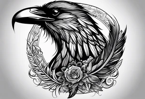 addiction recovery ravens roman egyptian
feathers clouds tattoo idea