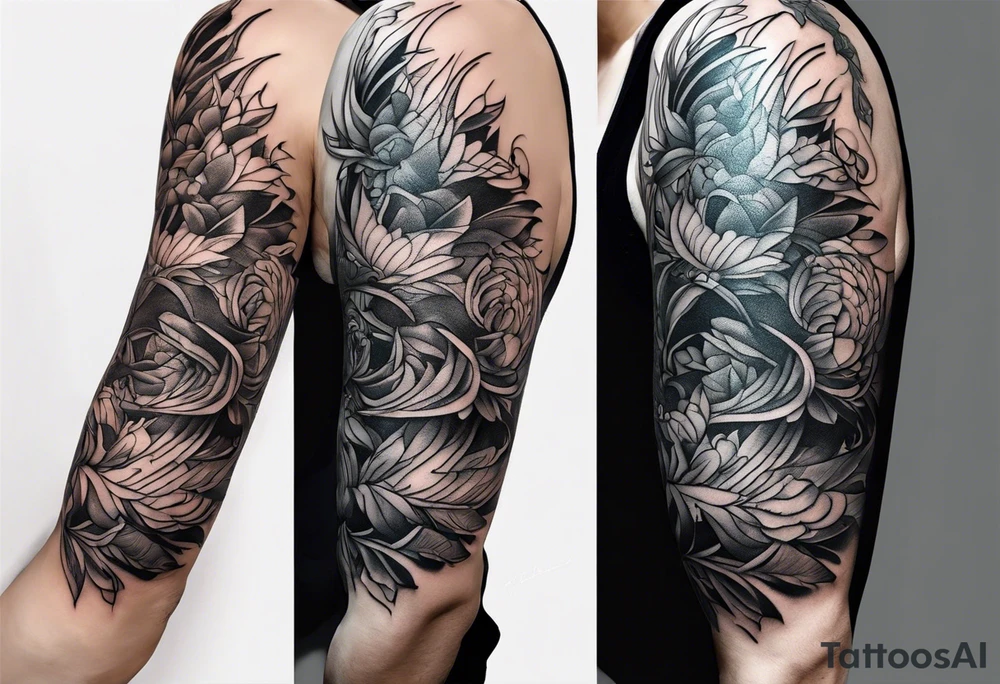 Koordinaten mit Pfote und L und C tattoo idea