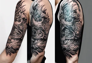 Koordinaten mit Pfote und L und C tattoo idea