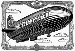 led zeppelin blimp tattoo idea