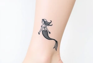 Injured mermaid tattoo idea