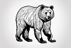 grizzly bear tattoo idea