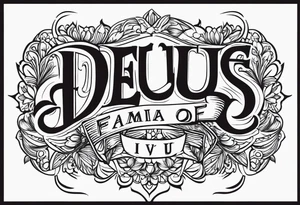 Deus e família acima de tudo tattoo idea