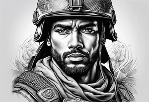 Soldier of god tattoo idea