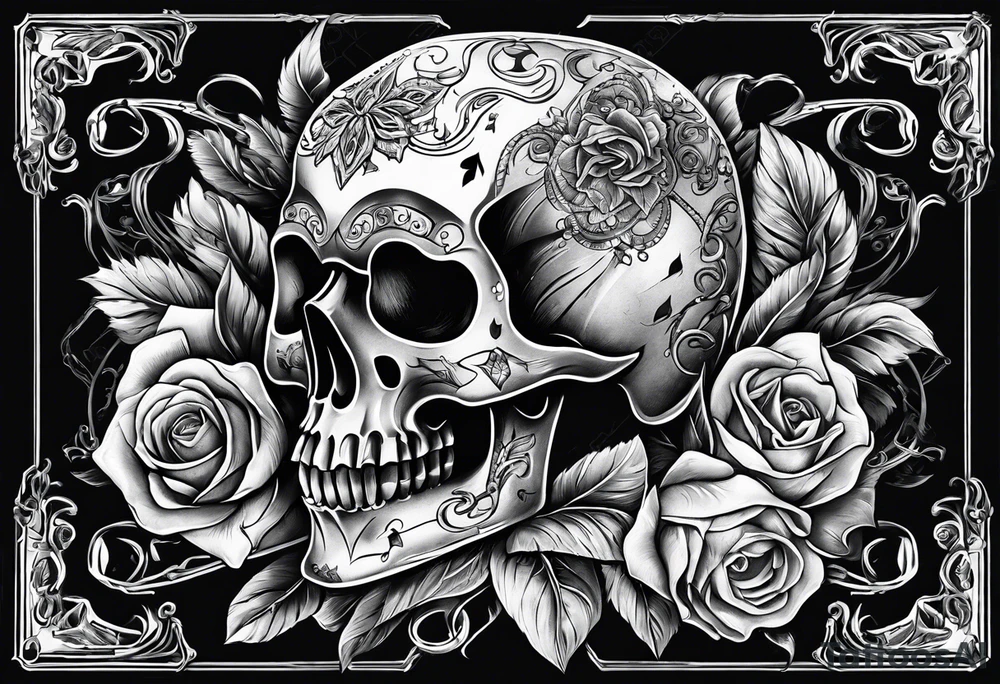 Death and gambling tattoo idea
