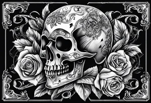 Death and gambling tattoo idea