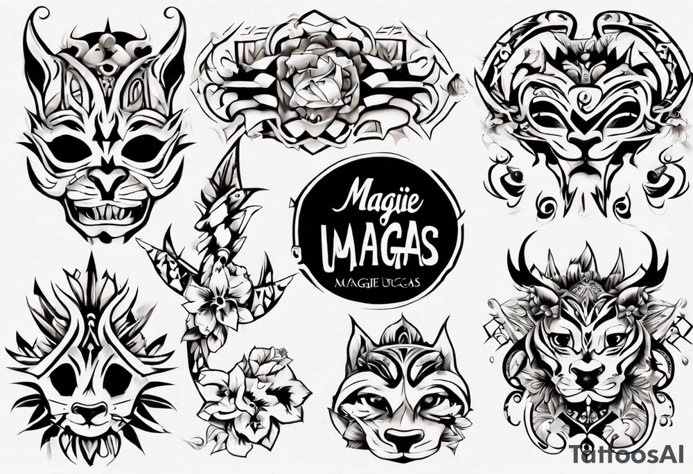 My children's names Maggie and Lucas tattoo idea