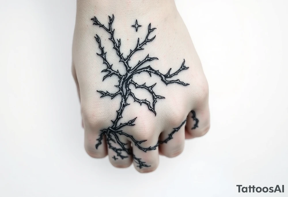 Vines with thorns that wrap all around my wrist and hand tattoo idea Vines with thorns that wrap all around my wrist and hand tattoo idea