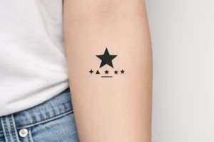 blackstar symbol tattoo tattoo idea