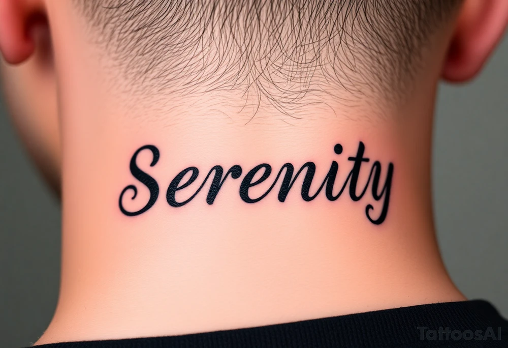 Serenity tattoo idea