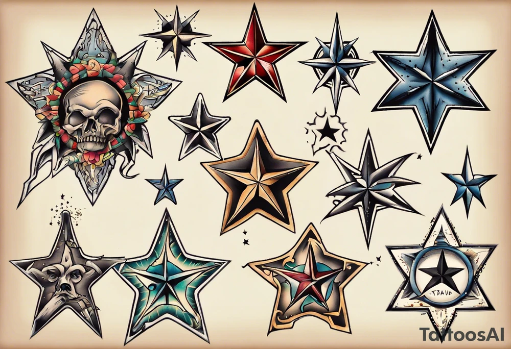 Star tattoo tattoo idea