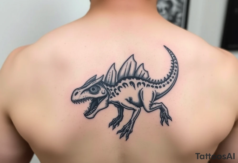 Dilophosaurus mean looking tattoo idea