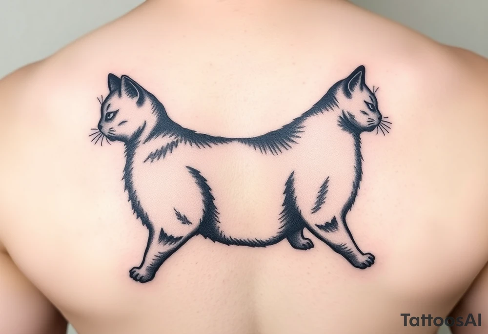 black cat tattoo idea