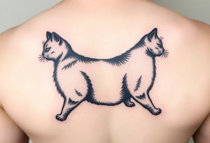 black cat tattoo idea
