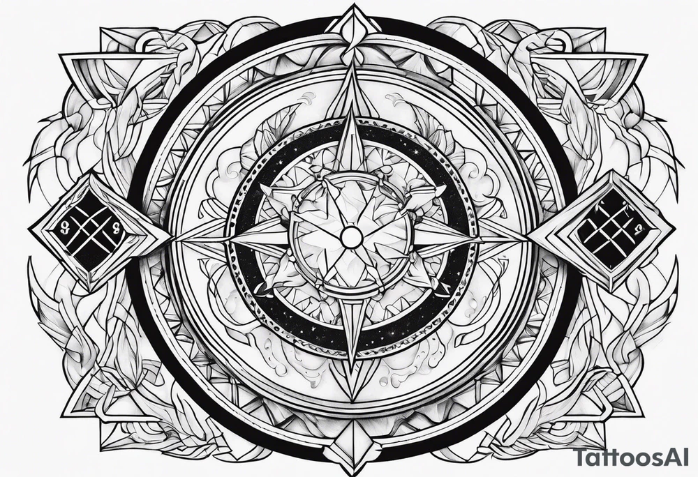 Gemini, Scorpio, Cancer, Sagittarius tattoo idea