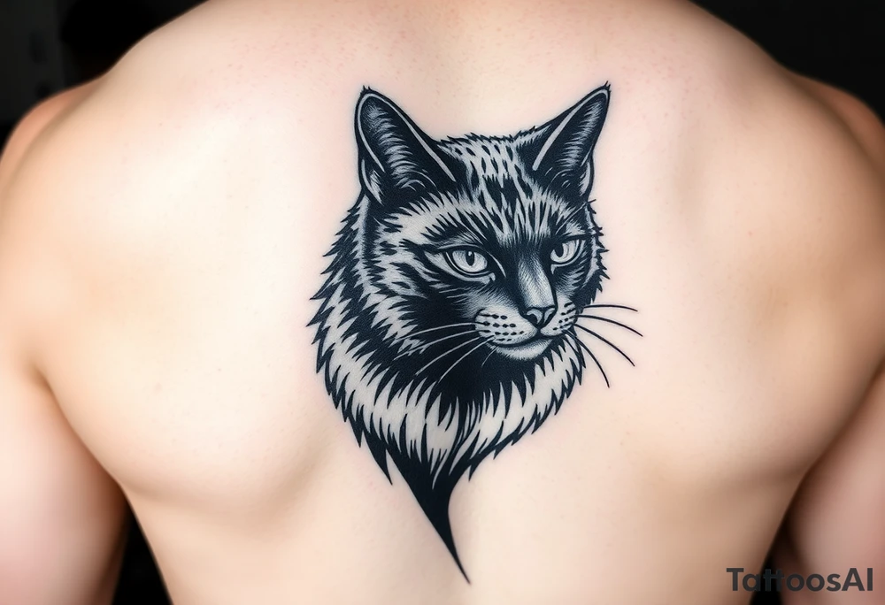 Black Cat tattoo idea