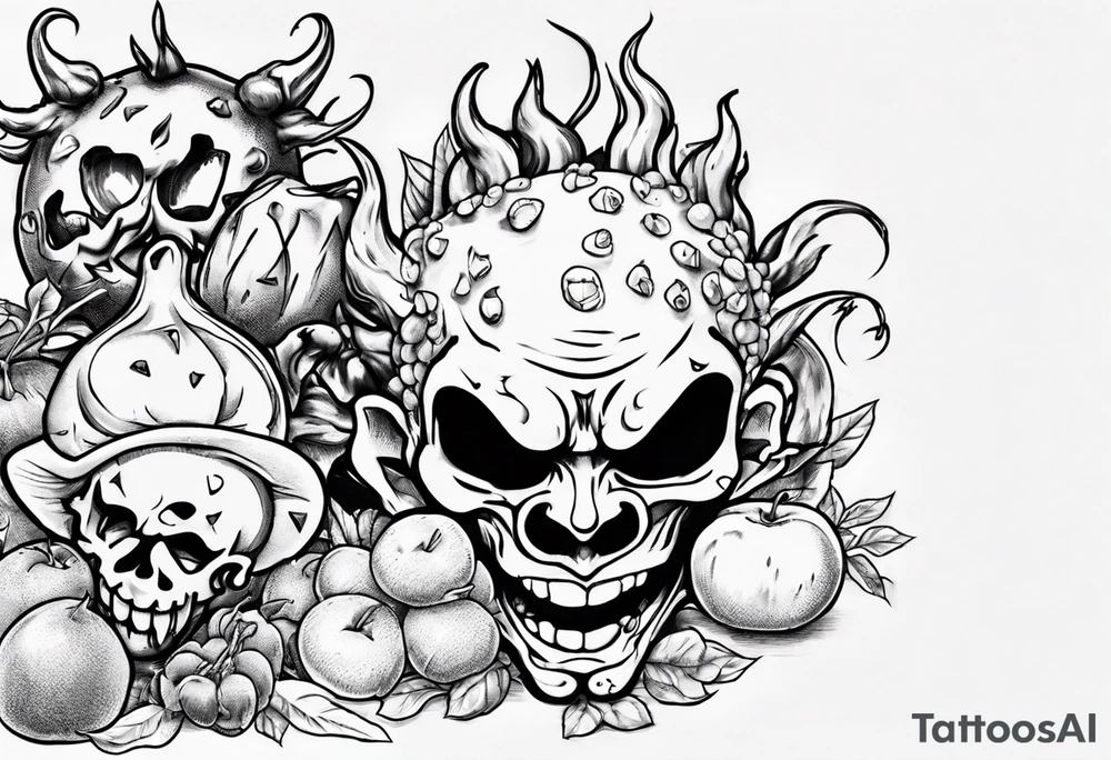 one piece demon fruit tattoo tattoo idea