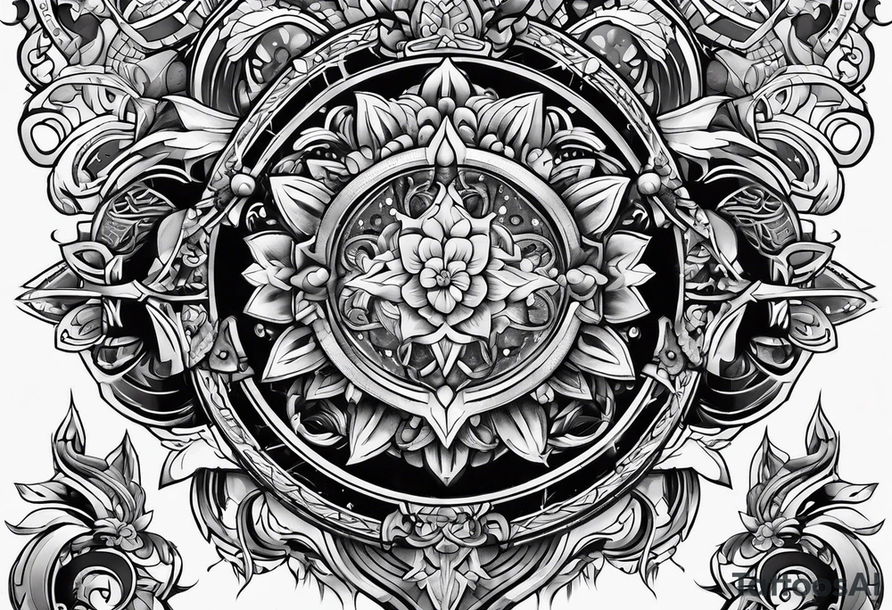 armor plates tattoo idea