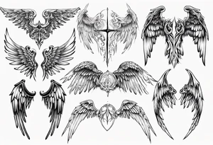 angel wings tattoo idea
