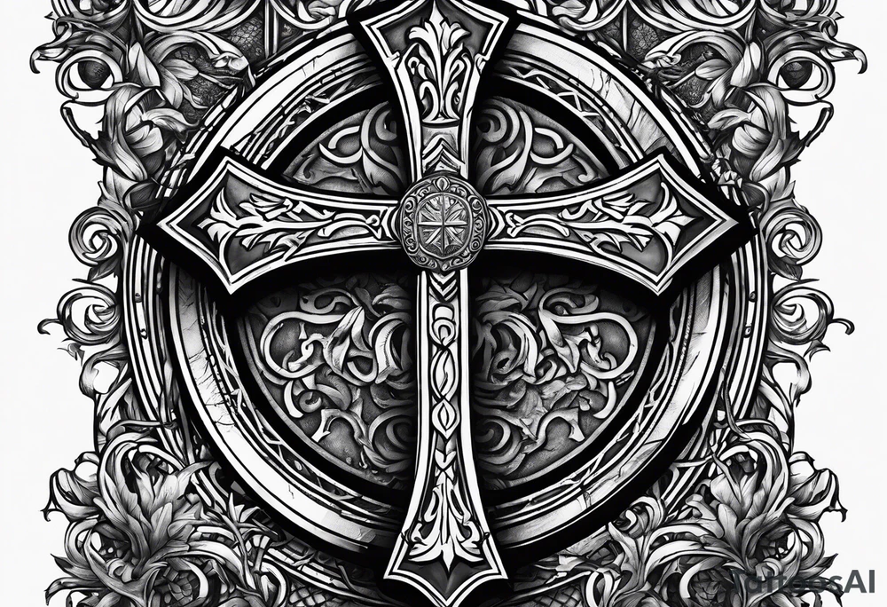 The symbol of Matthias a open Bible and a battle Axe tattoo idea