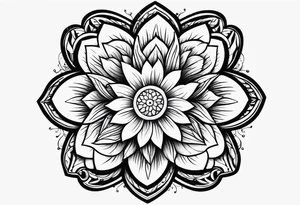 Puerto Rican flag flower tattoo idea