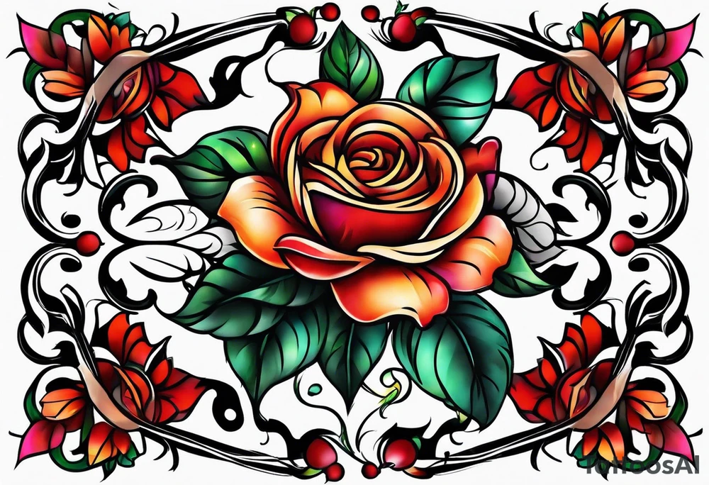 Full leg tattoo from hip to foot, temporary tattoo tattoo idea