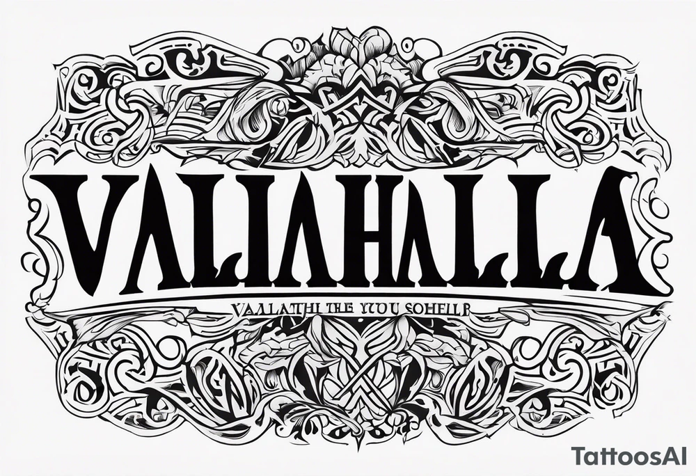 Valhalla tattoo idea
