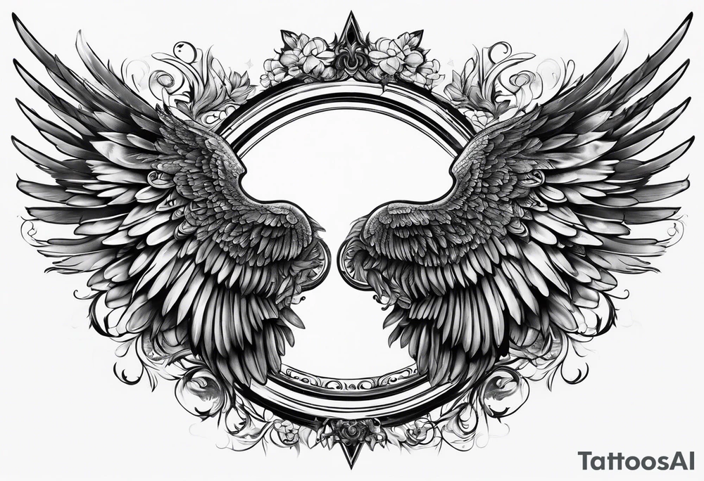 Angel wings tattoo idea