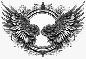Angel wings tattoo idea