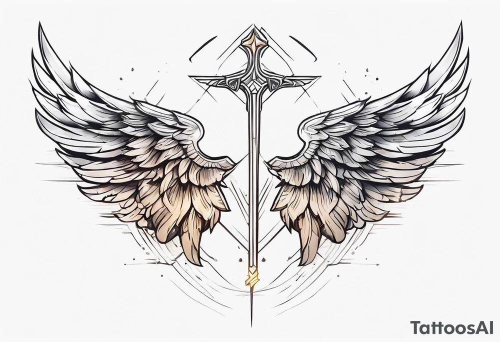 Valkyrie wings tattoo idea
