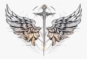 Valkyrie wings tattoo idea
