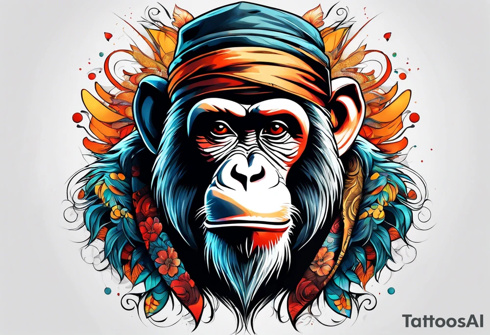 monkey gangbang tattoo idea