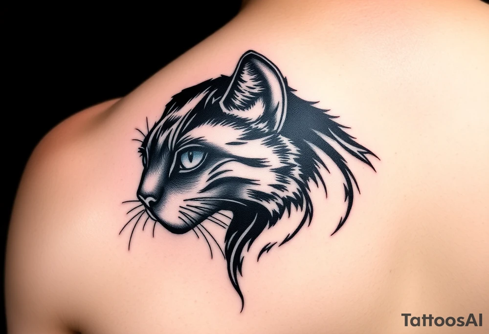 Black Cat tattoo idea