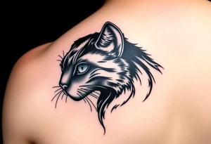 Black Cat tattoo idea