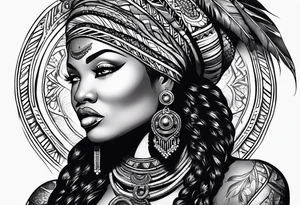 Mami wata african tattoo idea