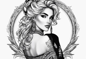 Girl name Diana Camilla. Mount tattoo idea