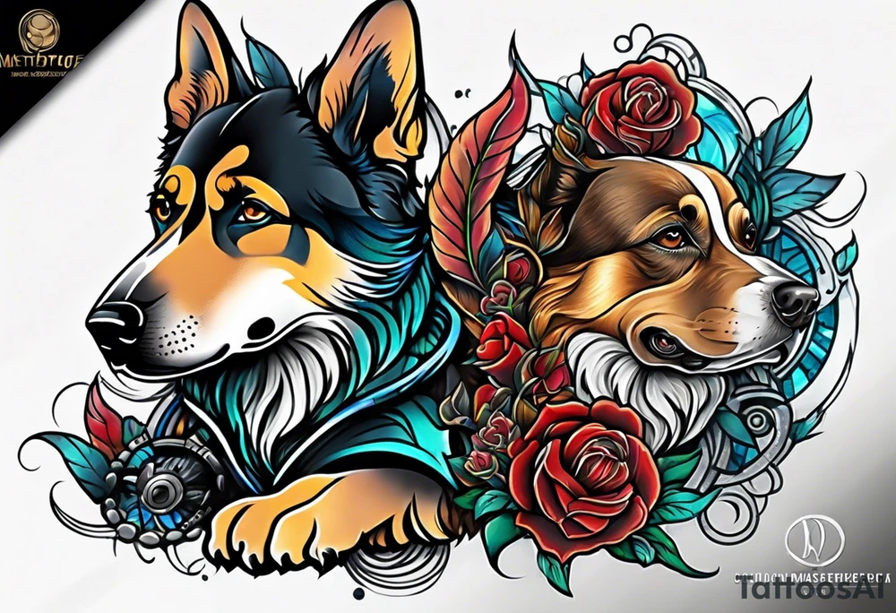 Dog tattoo idea