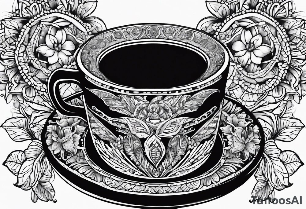 ayahuasca cup tattoo idea