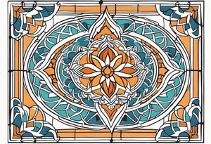 moroccan tiles tattoo idea