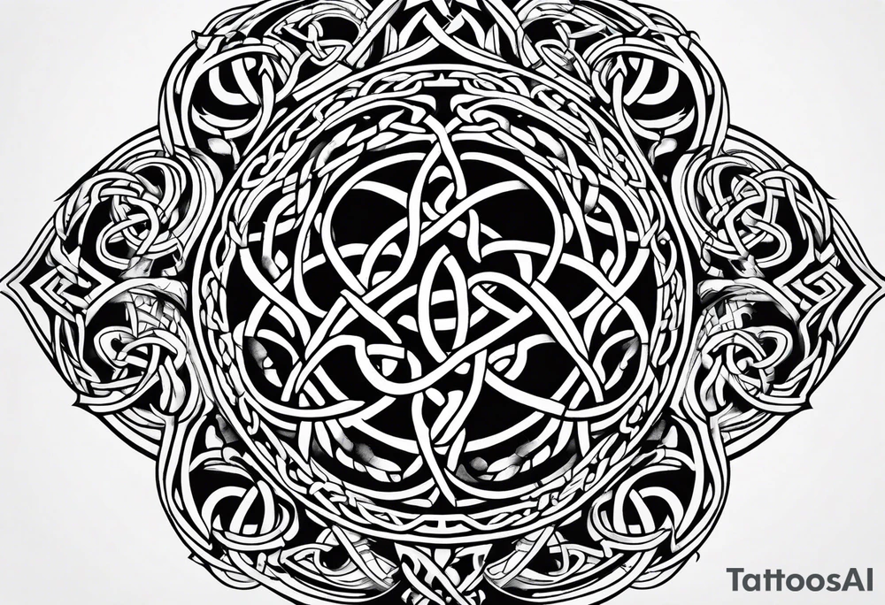Celtic knot work tattoo idea