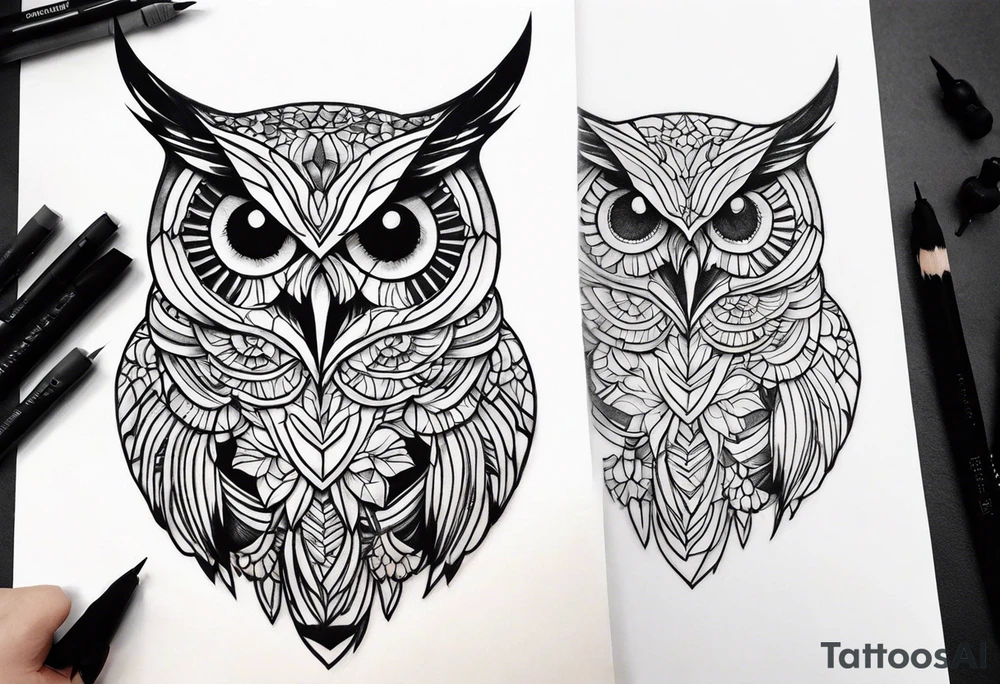 Owl tattoo idea