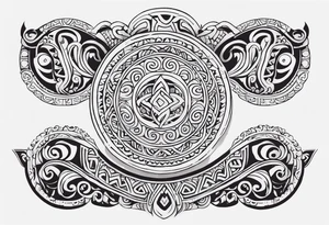 Maori back and neck tattoo design tattoo idea
