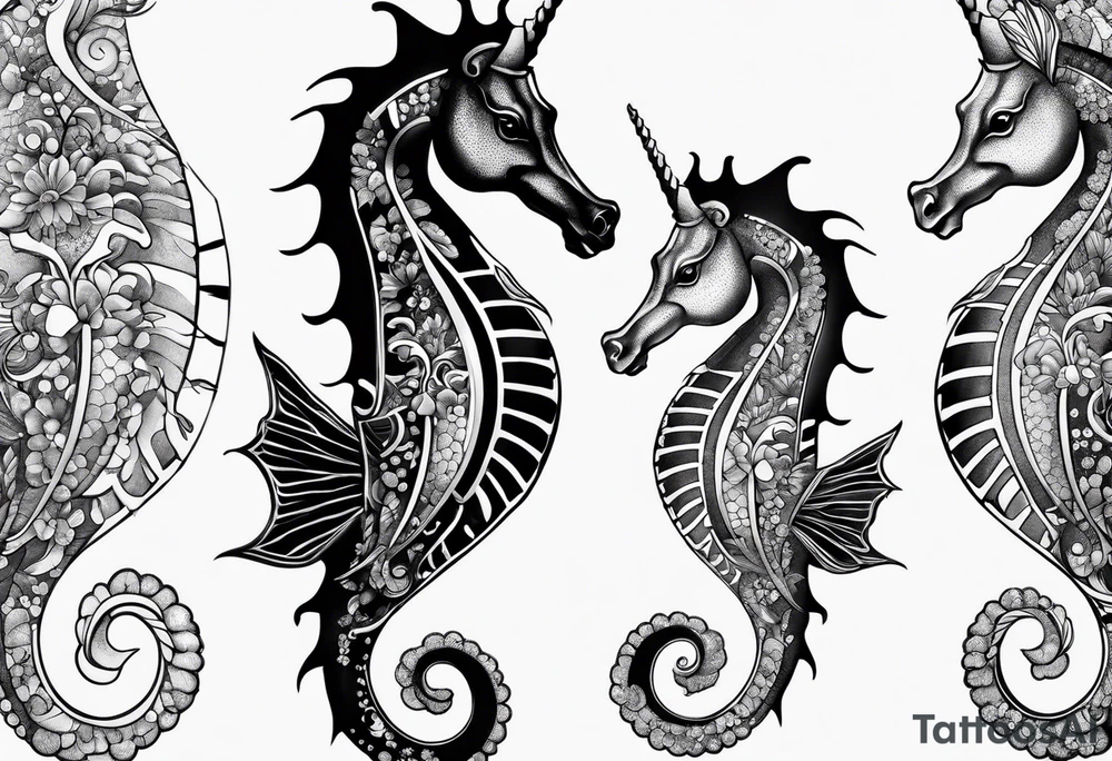 sea horse tattoo idea