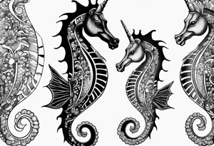 sea horse tattoo idea