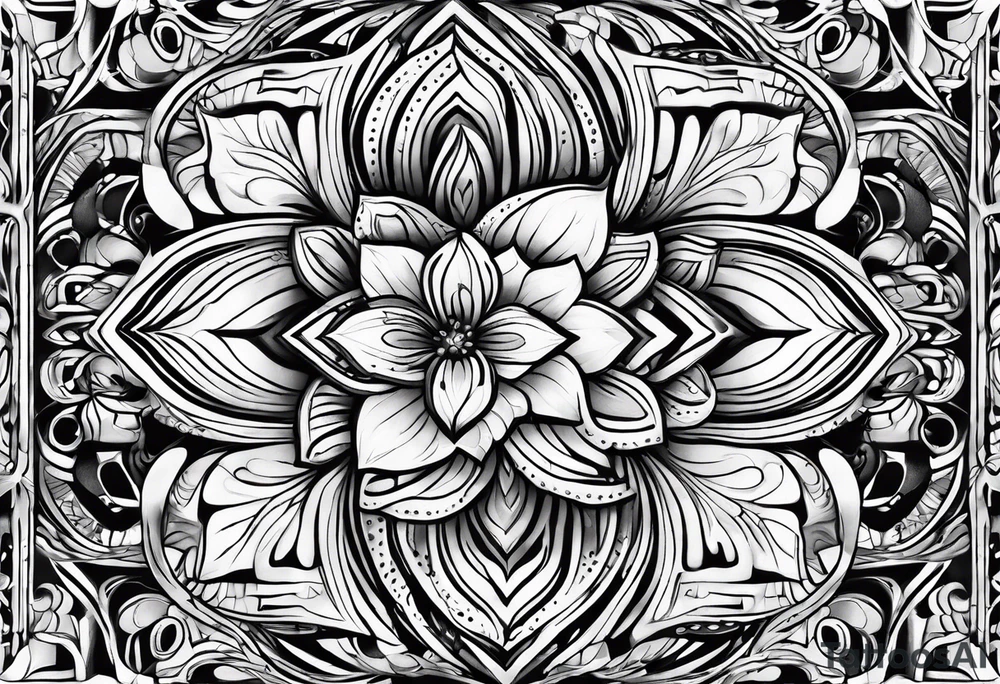 Abstract Chery flovers tattoo idea