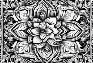 Abstract Chery flovers tattoo idea