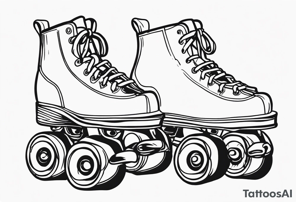 rollerskates tattoo idea