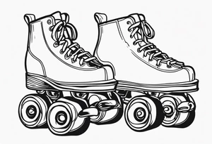 rollerskates tattoo idea