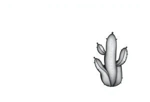 Cute cacti tattoo idea